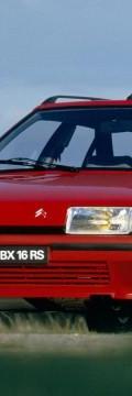 CITROEN Покоління
 bx break (xb) 19 (102 Hp) Технічні характеристики
